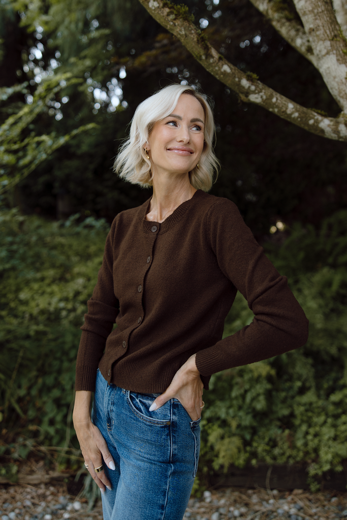 Lightweight Cardigan - Brown