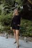 Black Short With Lace Detail