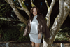 Faux Suede Collared Jacket - Brown