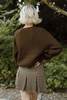 Houndstooth Mini Skort - Camel