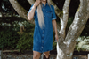 Short Denim Dress - Medium Blue