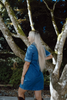 Short Denim Dress - Medium Blue