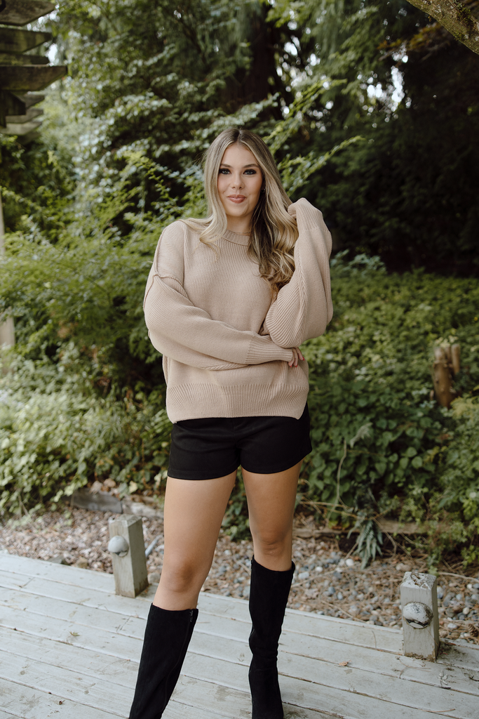 The Icon Sweater - Taupe