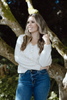 Scalloped and Lace Trim Cardigan - Ivory
