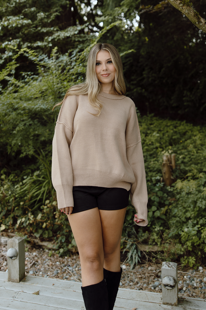 The Icon Sweater - Taupe