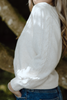 Scalloped and Lace Trim Cardigan - Ivory