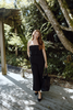 Jumpsuit with Ruffle Bodice - Black