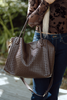 Woven Carry All Bag - Brown