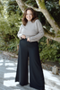 Rolled Hem Classic Sweater - Mocha