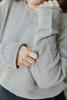 Rolled Hem Classic Sweater - Mocha
