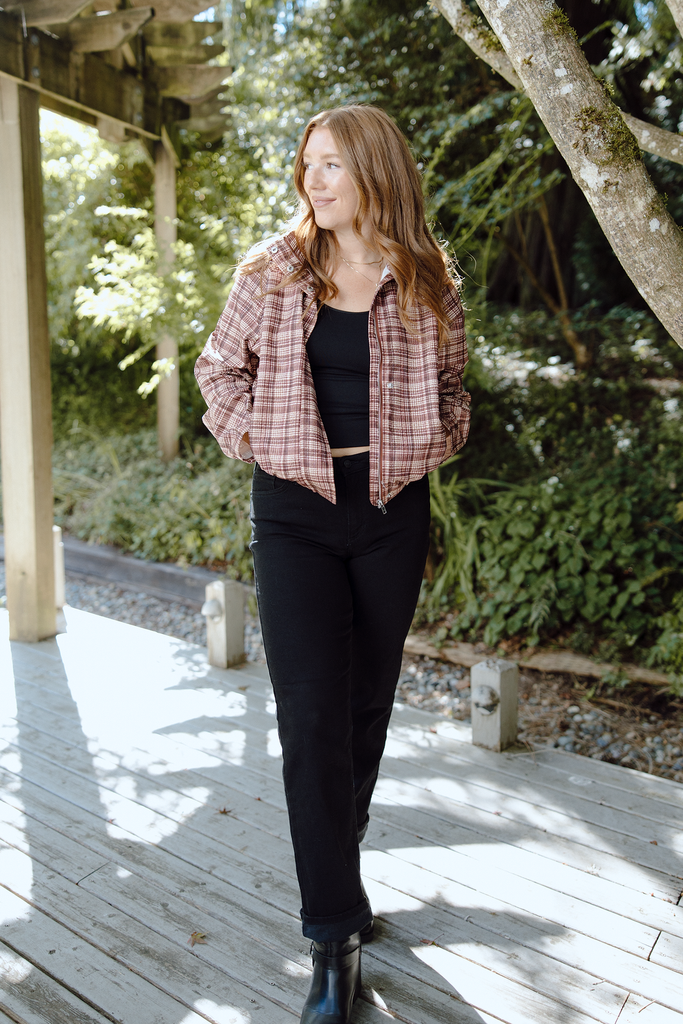 Funnel Lightweight Jacket - Coffee Red
