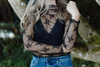 Long Sleeve Lace Shirt - Black