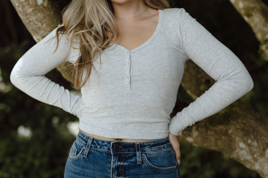 Classic Henley - Grey