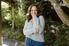 Scalloped and Lace Trim Cardigan - Grey