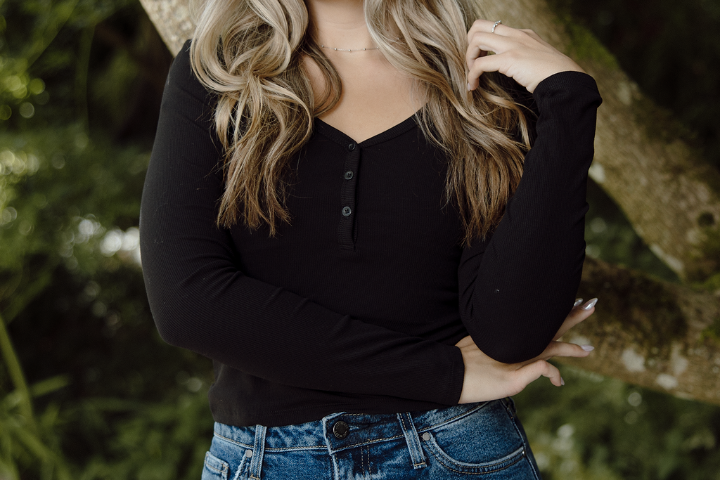 Classic Henley - Black