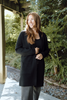 Open Cardigan with Pockets - Black