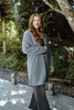 Open Cardigan with Pockets - Charcoal