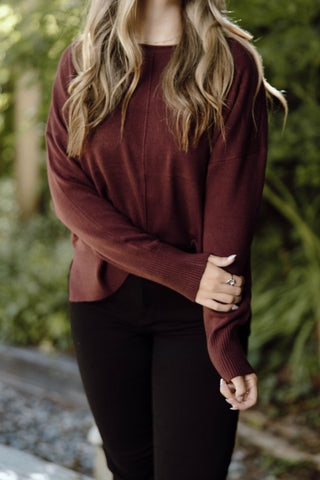 Classic Cardigan with Side Slit - Grey