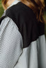 Striped Button Up Sweater Detail