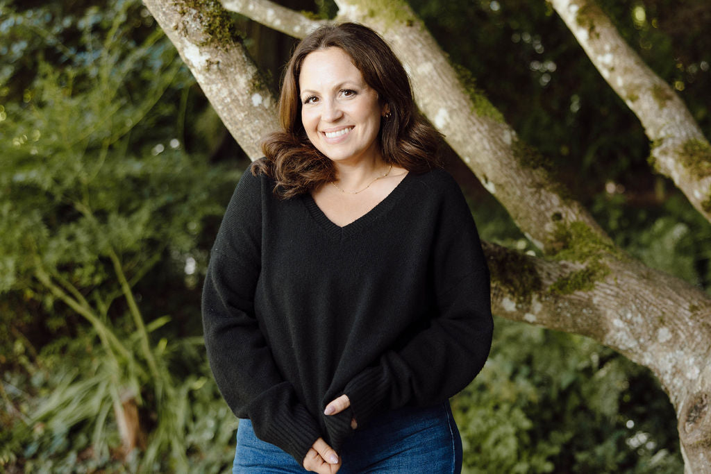 Classic V-Neck Sweater - Black