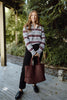 Large Woven Bag - Burgundy