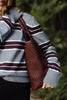 Large Woven Bag - Burgundy