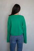 Lightweight Button Up Cardigan - Kelly Green
