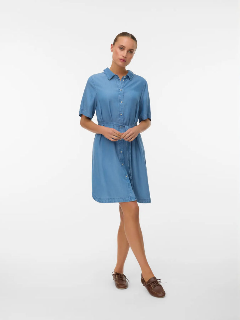 Short Tencel Shirt Dress