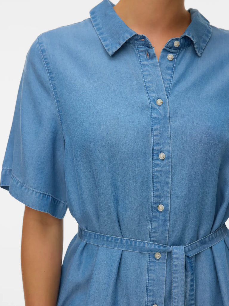 Short Tencel Shirt Dress