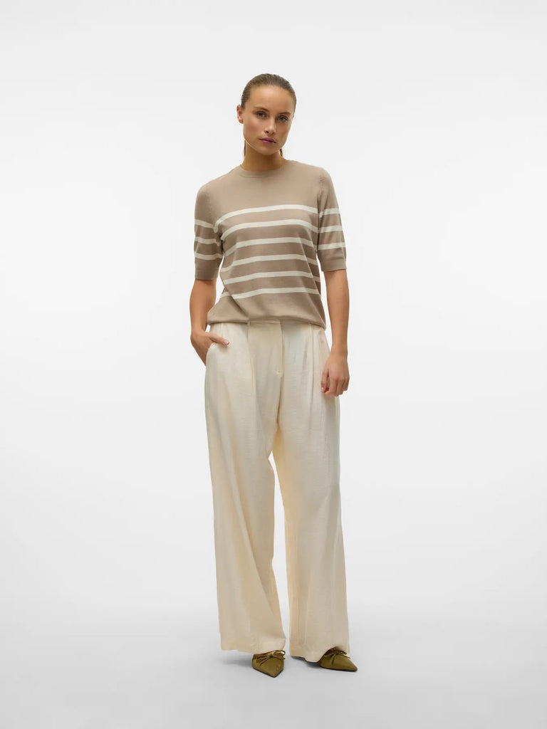 Short Sleeve Pullover - Taupe