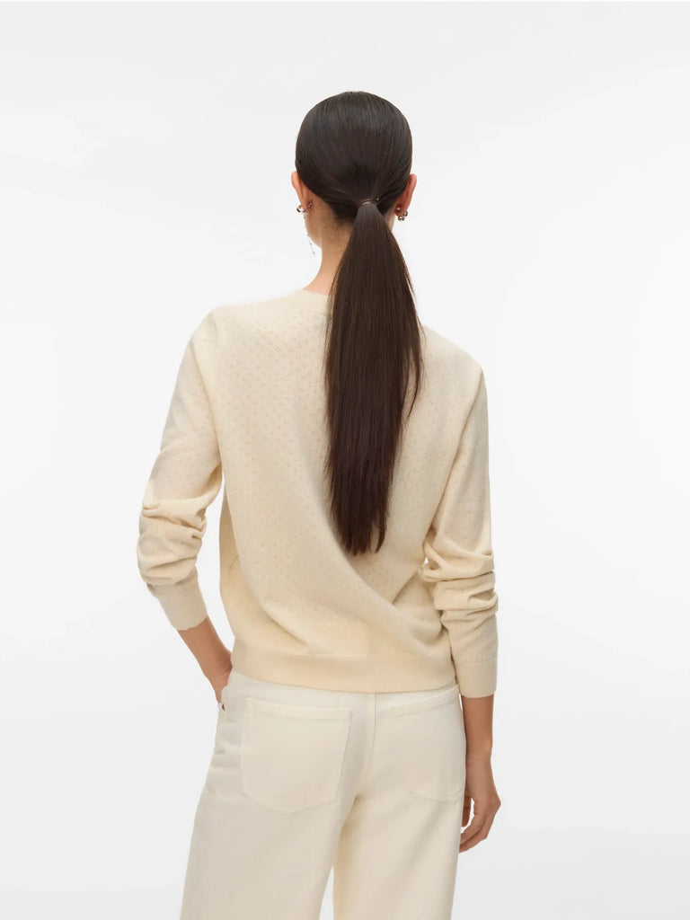 Pointelle Cardigan - Birch