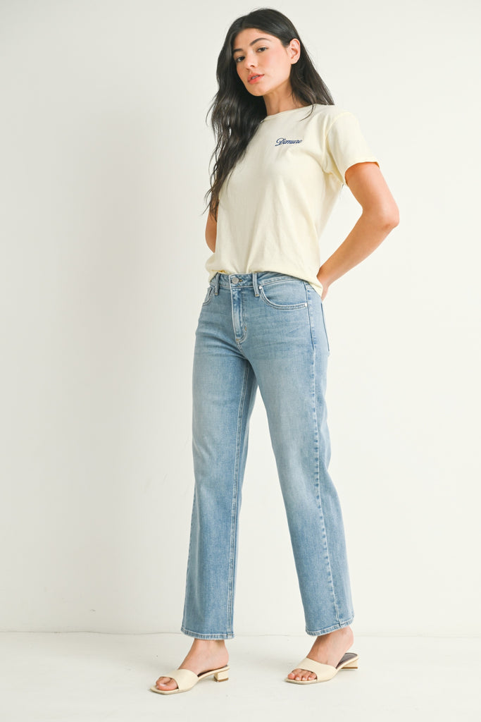 Stretchy Straight Denim - Light