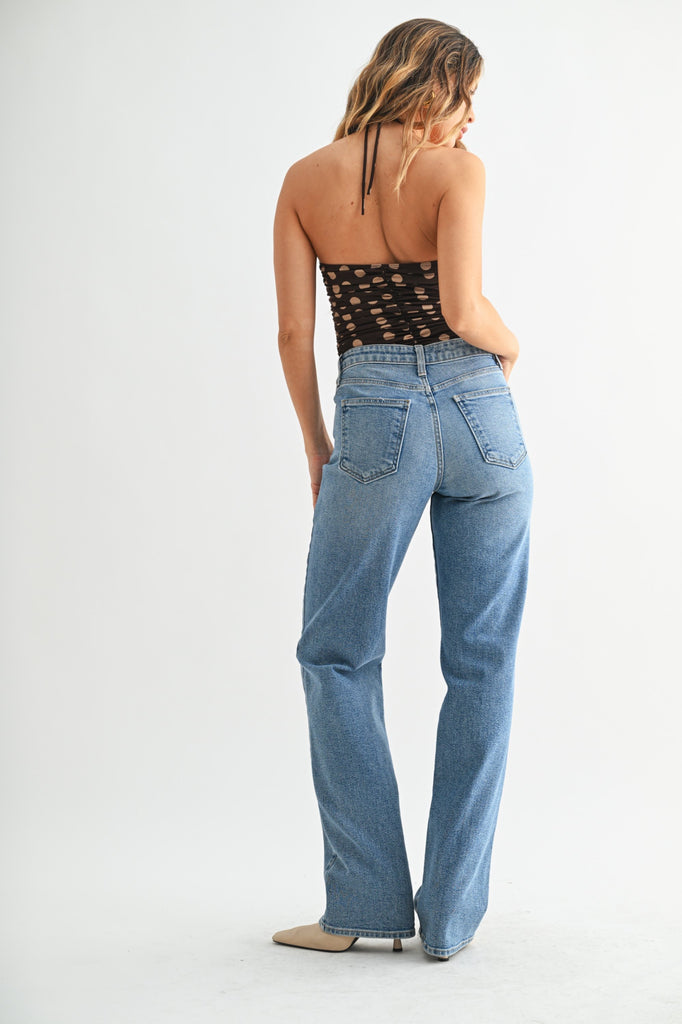 Longer Length Straight Denim - Medium