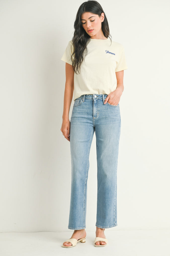 Stretchy Straight Denim - Light
