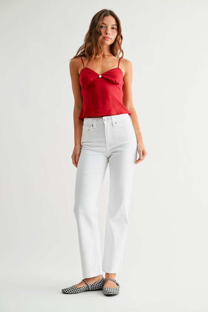 Straight Leg Denim - White