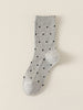 Polka Dot Sock - Grey