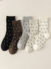 Polka Dot Sock - Beige