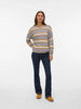 Striped Pullover Sweater - Blue/Birch
