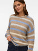 Striped Pullover Sweater - Blue/Birch