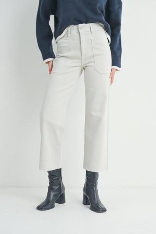 Striped Linen Pant - Blue
