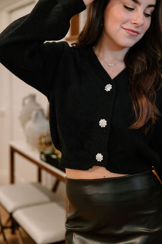 Gunmetal Sequin Dress with Velvet Belt