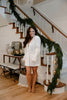 Blazer Jacket Dress with Feather Trim -
