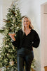 Blouse With Shoulder Details - Black