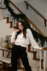Cardigan With Sparkle Button Details - C