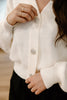 Cardigan With Sparkle Button Details - C