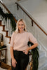 Short Sleeve Sweater With Pearl Details