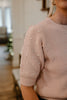 Short Sleeve Sweater With Pearl Details