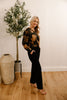 Button Up Floral Blouse - Bronze