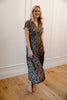 Ruffle Sleeve Printed Dress - Tawny