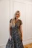 Ruffle Sleeve Printed Dress - Tawny